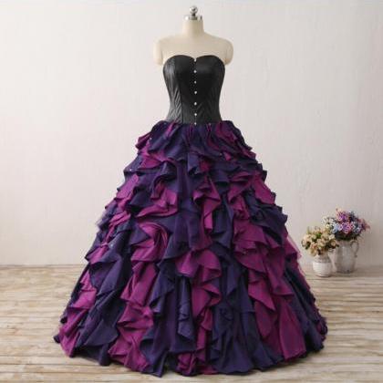 Fashion Prom Dress,ball Gown Prom Dress,purple..